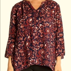 GLORIA VANDERBILT Floral Blouse